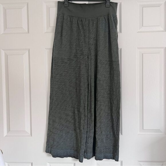 ATM Anthony Thomas Melillo Sublime Slub Jersey Wide Leg Pants in Coal Large NWT - Picture 2 of 6